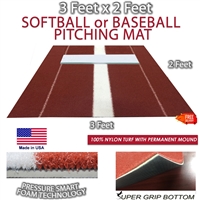3 x 2 Clay Softball Pitching Mat