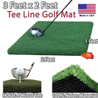 2 Feet x 3 Feet Matzilla Wood Tee Golf Mat
