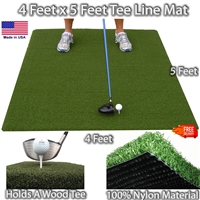 4 Feet x 5 Feet Matzilla Wood Tee Golf Mat