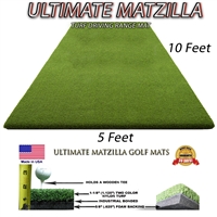 5 Feet x 10 Feet Wood Tee Golf Mat