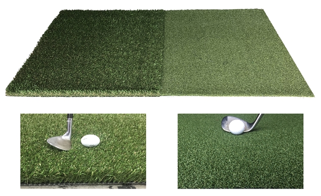 3 Feet x 5 feet Dual Turf Hybrid Golf Mat