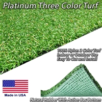 15 Feet Wide Platinum Synthetic Turf With Rubber Bottom