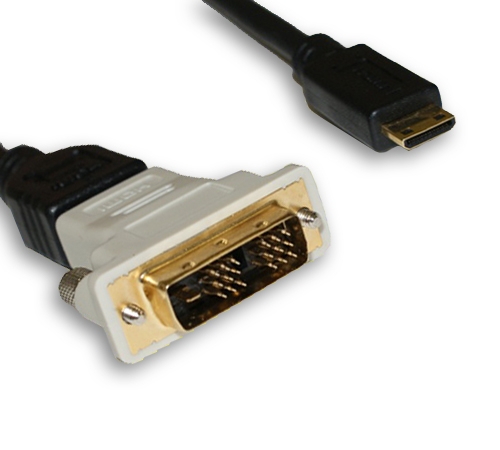3' Mini-HDMI to DVI Cable