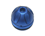 Warrior Proto Rail Aluminum Bolt Cap - Dust Blue