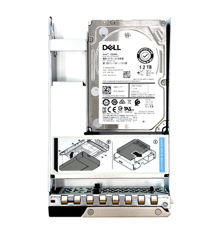 Part# 0WT1RW Original Dell 1.2TB 10K RPM 512e 12Gbps 2.5in SAS hot-plug hard drive in 3.5in Hybrid Tray