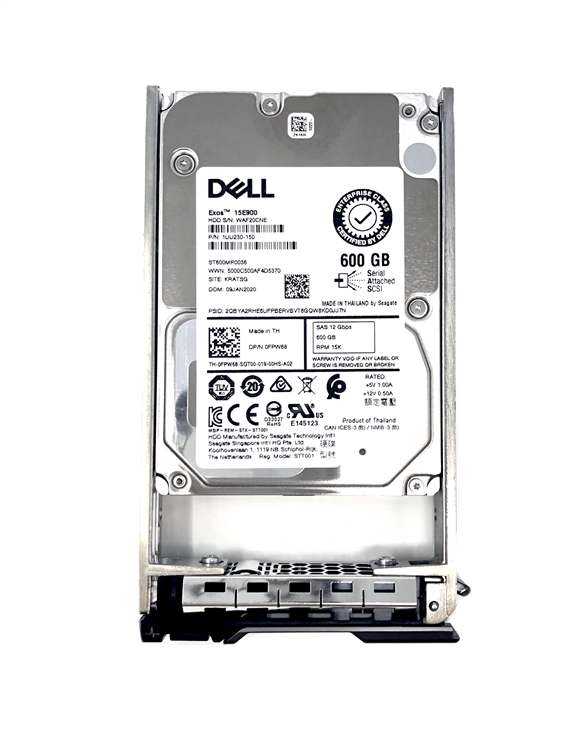 400-ALII Dell 600GB 15K SAS 2.5 inch 12Gbps Hard Drive for 13G PowerEdge  Servers