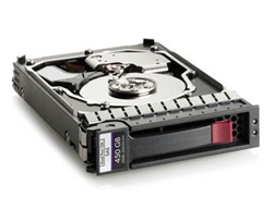 516816-B21 HP 450GB 6G SAS 15K rpm LFF (3.5-inch) Dual Port Enterprise Internal Hard Drive with Tray.  Technician Cleaned and Tested Pre Owned with 1 Year Warranty.  We carry stock, can ship same day.