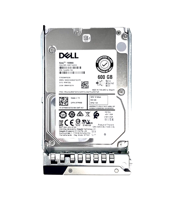 Gen14 - New Dell 600GB 15K SAS 12Gbps 2.5 Hard Drive PowerEdge