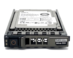 Dell 960GB SSD SAS 12Gbps 2.5 inch hot-plug drive. Comes w/ 2.5" drive and 2.5" tray for 13G PowerEdge Servers.