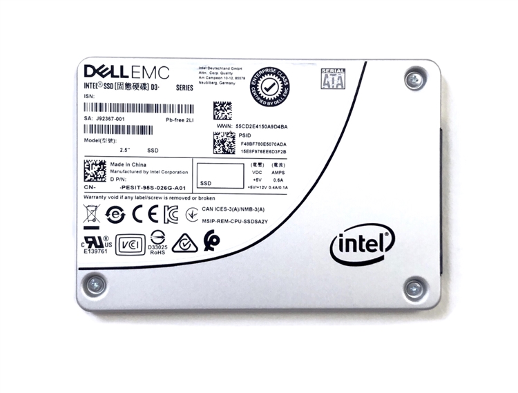 SSDSC2KB480G8R - Intel / EMC Dell SSD 480GB Read Intensive RI 2.5 inch  S4610 SATA Drive for PowerEdge