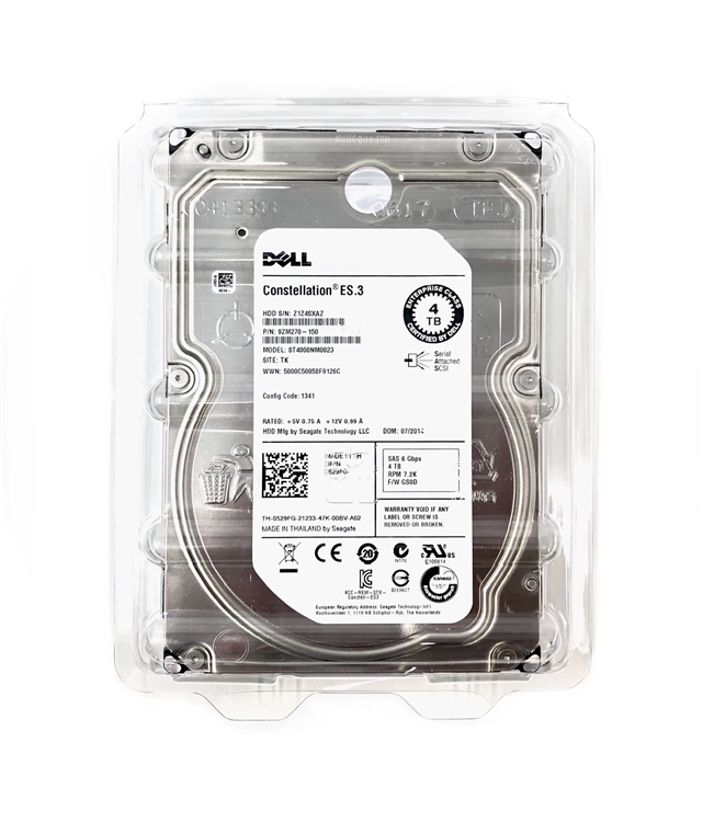 ST4000NM0265 - Dell Seagate 4TB 7.2K SATA 6Gbps 3.5 inch hard drive for  PowerEdge Servers