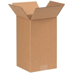 BOX 070710 7x7x10 Tall Corrugated Shipping Boxes