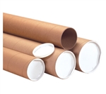 Jumbo Kraft Mailing Tubes with End Caps - 5 x 36, .125 Thick - ULINE - Carton of 15 - S-6244