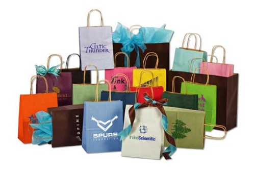 Kraft Paper Shopping Bags - 14 x 10 x 15 1/2, Take Out