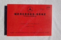 Mercedes Benz 300SL Roadster Dealer Parts Book  - 198 Chassis.