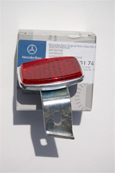 Mercedes 190SL Left Rear Bumper Reflector with Bracket - ULO - K1320