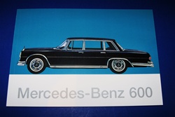 Mercedes Benz 600 Grand Mercedes" Service Record Book