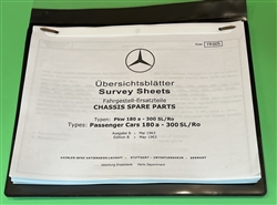 Mercedes Survey Book - Part Cross Reference for 1950's-1960's models