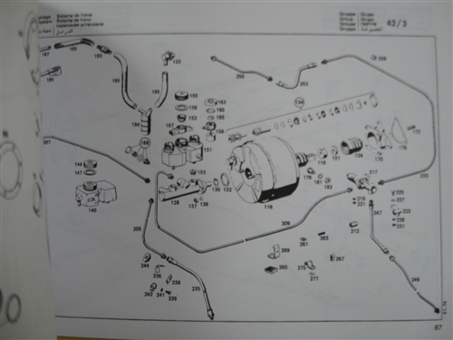 Illustrated Parts Book for MERCEDES 250 S/SE, 280 S/SE/SEL, 280 SE