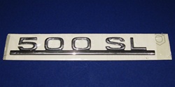 Mercedes 500SL Convertible -107Ch.-Trunk Lid Model Sign