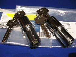 Matched Pair of Door Lock Cylinders for Mercedes 190SL