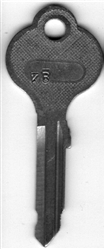 Mercedes YMOS "KB" type Key Blank - Genuine NOS part.