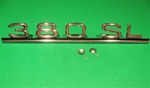 Mercedes 380SL Convertible -107Ch.-Trunk Lid Model Sign