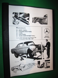 Mercedes Benz Body Repair Manual For 1959-67 Models