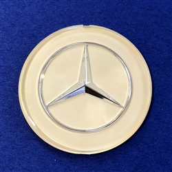 Ivory color Mercedes Emblem / Star for Early Steering Wheel Hub Pad -  230SL 250SL 110,111Ch.