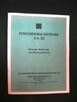 ZF S5-20 5 Speed Transmission Repair Manual - German Language