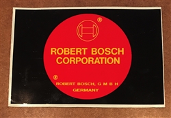 BOSCH BATTERY DECAL - FOR 190SL & OTHER MODELS - Rectangular Type