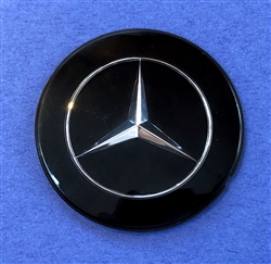 Black Mercedes Emblem / Star for Early Steering Wheel Hub Pad -  230SL 250SL 110,111Ch.