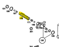 Timing Chain Tensioner Spring, 190SL, 230SL, 250SL