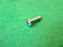 CHROME PLATED OVAL / LENS  HEAD SHEET METAL SCREW - DIN 7983 - 3.9 x 19