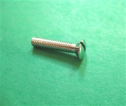 CHROME PLATED OVAL HEAD SLOTTED MACHINE SCREW - DIN 964 - M4 x 20