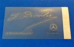 DECAL FOR MERCEDES WINDSHIELD - "G  DAIMLER"
