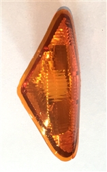 Amber Headlight Blinker Lens for 108-109Ch. Sealed Beam Units - Left side