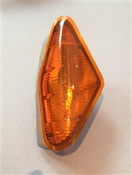 Amber Headlight Blinker Lens for 108-109Ch. Sealed Beam Units - Right side
