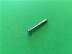 Chrome Plated Oval Head Screw - DIN 7983 - 3.9 x 32mm