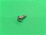 Chrome Plated Round Head Slotted Wood Screw -  DIN 96 - M4x16