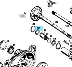 Washer for Rear Axle Pivot Shaft