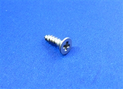 Chrome Plated Flat Head Trim Mounting Screw - 2.2 x 9.5mm