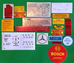 Decal Set for 111Ch. 280SE/C  3.5 Convertible - European models