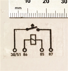 SMALL RELAY DECAL - CLEAR BACKGROUND