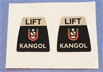 Kangol Magnet Seat Belt Decal set for Mercedes 230SL 250SL&  others