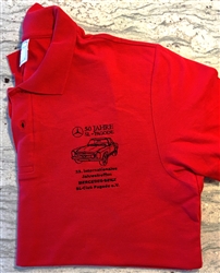 Pagoda 50th Anniversary Polo Shirt - Red Color - XL Size