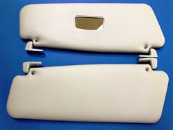 Cream Color Sunvisor set with Matching Brackets  - fits 111 Chassis Cabriolet Models