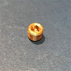 Brass Tapered Pipe Plug for Brake Switch Port -  10x1mm