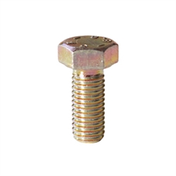 Hex Head Cap Screw M7x20 DIN 933 - Yellow Zinc Plated