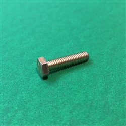 Hex Head Cap Screw M6x25  DIN 933 - Yellow Zinc Plated